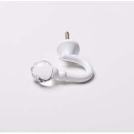 KARDINAPUU 25MM KONKS KRISTALLIGA VALGE