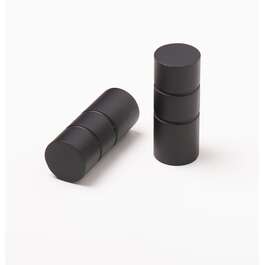 KARDINAPUU 25MM OTSIK CYLINDER MUST/MATT 2TK