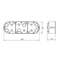 JUNCTION BOX  3-NE 204x61x46mm KIPSILE