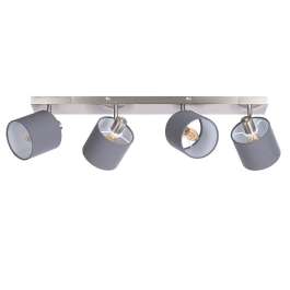 Light Fixture Atlanta 4x25W E14 Matte Nickel/Grey Light Fixture Atlanta 4x25W E14 Matte Nickel/Grey