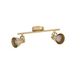 VALGUSTI SERAS 2x3W GU10 500lm HAR.MESSING KULD