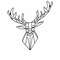 SEINADEKORATSIOON HIRV AD50 METALL MUST