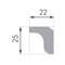 LAELIIST 22X25X2000 LUX E-3/ 2tk