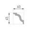 CEILING MOLDING   40X45X2000 LUX E-5/ 2tk