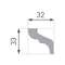 CEILING MOLDING   32X33X2000 LUX E-6/ 2tk