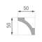 CEILING MOLDING   50X50X2000 LUX E-12/ 2tk