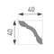 LAELIIST 40X40X2000 LUX E-41/ 2tk