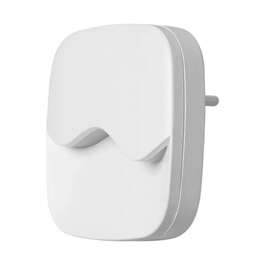 LEDVANCE Lunetta Wave luminaire with dusk sensor, white