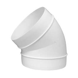 VENTILATSIOONI PLASTIST ÜMAR PÕLV Ø125MM 45° AL125-45