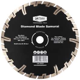 TEEMANTLÕIKEKETAS TAMO D125X22,2MM SAMURAI