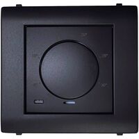 APOLO MECHANICAL THERMOSTAT WITH AIR SENSOR, MATTE BLACK