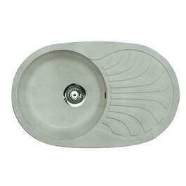РАКОВИНА AQUALINE VENERA PLUS 78X50CM ГРАНИТНАЯ, ПЕСОЧНАЯ