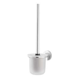 TOILET BRUSH AND PUCK HOLDER, CHROME