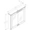 VANNITOAKAPP ALTERNA SIESTA 84CM LED IP44 CASHMERE VANNITOAKAPP ALTERNA SIESTA 84CM LED IP44 CASHMERE