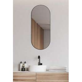MIRROR JOSIE 30X70CM BLACK