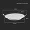 RIPPLAEVALGUSTI VT-SAMSUNG 3W LED 330lm 90/77mm RIPPLAEVALGUSTI VT-SAMSUNG 3W LED 330lm 90/77mm