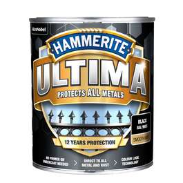 METAL PAINT HAMMERITE ULTIMA MATT MUST 0,7L