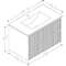 Bathroom furniture URBAN 80 cm matt grey (with sink) Bathroom furniture URBAN 80 cm matt grey (with sink)