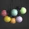VALGUSKETT BULBS 10 LED D95 IP44 DIM MULTICOLOR