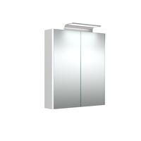 ШКАФ ДЛЯ ВАННОЙ КОМНАТЫ   DEFA WAVE 60CM LED VALGUSTIGA VALGE