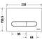 FLUSH BUTTON DURAVIT BETA 100 MATT MUST PLASTIK
