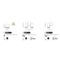 LIGHT FIXTURE JET SET 2x10W LED GU10 VALGE LIGHT FIXTURE JET SET 2x10W LED GU10 VALGE