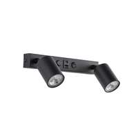 VALGUSTI TOP 2x10W LED GU10 MUST + USB