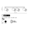 Light fixture JET 4x10W LED GU10 White Light fixture JET 4x10W LED GU10 White