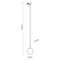 VALGUSTI SIINILE BLACK 8W G9 GRAFIIT H155cm VALGUSTI SIINILE BLACK 8W G9 GRAFIIT H155cm