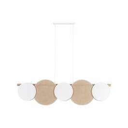 VALGUSTI PULSE 5x15W E27 LED VALGE/HELE PUIT
