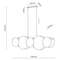 VALGUSTI PULSE 5x15W E27 LED VALGE/HELE PUIT VALGUSTI PULSE 5x15W E27 LED VALGE/HELE PUIT