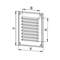 VENT.ESIPANEEL 165x165mm PRUUN MTA2BR