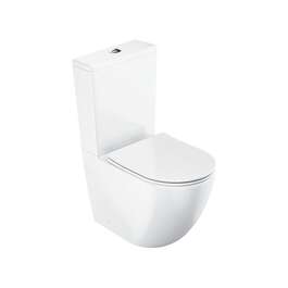 WC-istuin RAVAK OPTIMA RIMOFF + pehmeästi sulkeutuva kansi