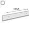 SEINASIIN HORISONTAALNE INTEGRI 1850x43mm VALGE