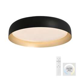 Light Fixture OSKO Ø570 40W LED 1850lm with Remote Control Black
