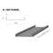 RIPPLAE PANEEL AL.K-100 KLARLACK 100MM