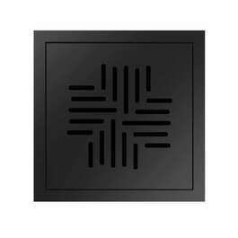 TRAPIKAAS SIEME 197X197X5MM VENT SQUARE MATT MUST