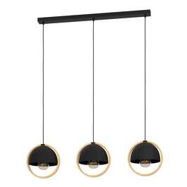 VALGUSTI CALLOW 3x40W E27 MUST/PUIT