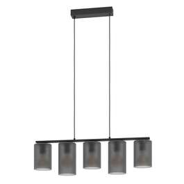 CHANDELIER   COLOMERA 5x40W E27 BLACK/HALL MATT