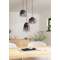 Aguilares Chandelier 3x40W E27 Black/Black‑Grey Transparent Aguilares Chandelier 3x40W E27 Black/Black‑Grey Transparent