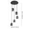 VALGUSTI CIAMPINO 5x28W E27 MUST/ HALL