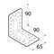 ANGLE BRACKET 90X90X65X1.5MM TUGEVDATUD ANGLE BRACKET 90X90X65X1.5MM TUGEVDATUD