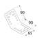 ANGLE BRACKET 90X90X65X2.5MM 135° ANGLE BRACKET 90X90X65X2.5MM 135°