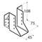 JOIST HANGER  45X108X2.0MM VÄLIS