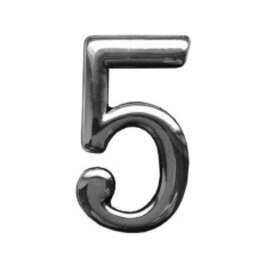 DOOR NUMBER 5 KLEEBISEGA 50mm KROOM DOOR NUMBER 5 KLEEBISEGA 50mm KROOM