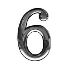 DOOR NUMBER 6 KLEEBISEGA 50mm KROOM DOOR NUMBER 6 KLEEBISEGA 50mm KROOM