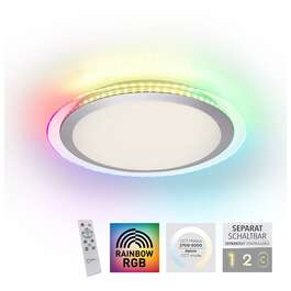 Потолочный светильник CYBA 23W LED 1200lm RGB серебристый Потолочный светильник CYBA 23W LED 1200lm RGB серебристый
