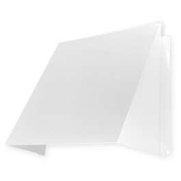 DECORATIVE METAL EXTERIOR WALL CLADDING  200x200mm WHITE