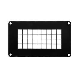 VENTILATION GRILLE METAL 140x80mm BLACK