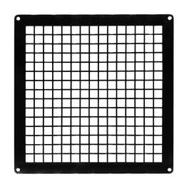 VENTILATION GRILLE METAL 200x200mm BLACK